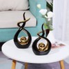 CESTATIVO Ceramic Statue, Modern Abstract Sculpture, Home Decoration, Table Decoration