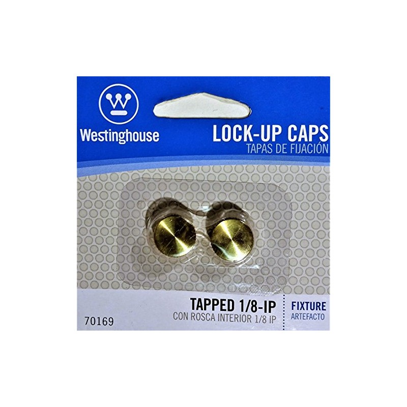 Westinghouse Lamp Lock-Up Caps, Brass