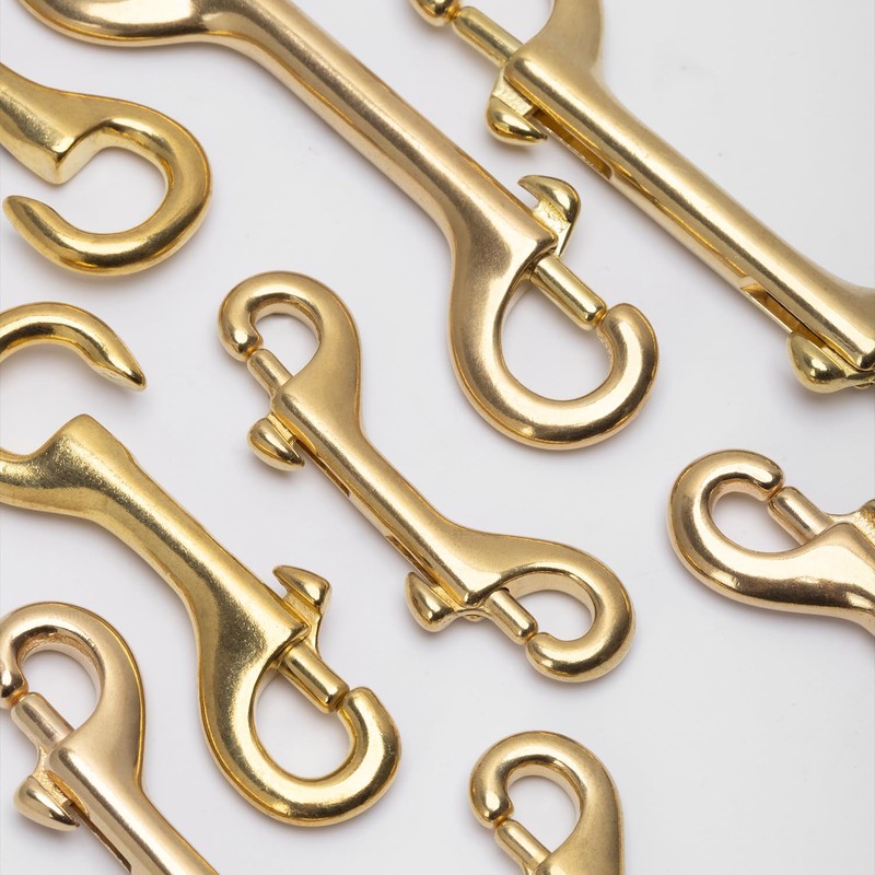 WUTA Brass Double End Snap Hook Clip Handmade Bag Hook