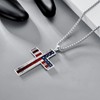 Cross Pendant Necklace For Mens Women Jewelry Religious Pendant Chain
