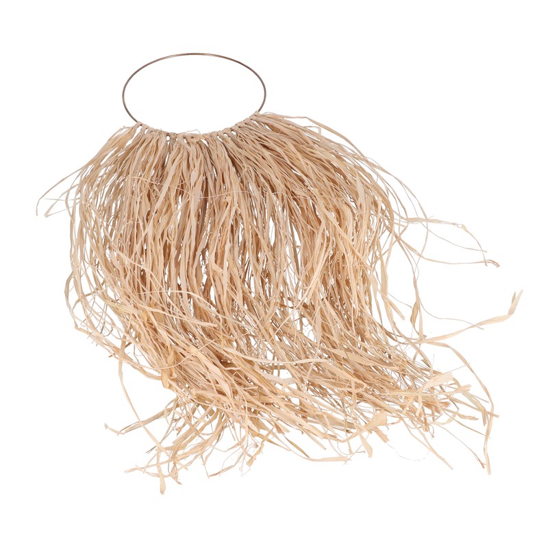 Pastoral Style Raffia Pendant Woven Wall Background Decoration for Home