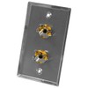 Seismic Audio - SA-PLATE21-2Pack - Pair of Stainless Steel Wall