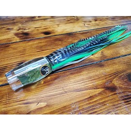 Lobo Lures #50 Typhoon Green Shell UV 15" Urethane Marlin Big Game Trolling Lure (No Rigging)