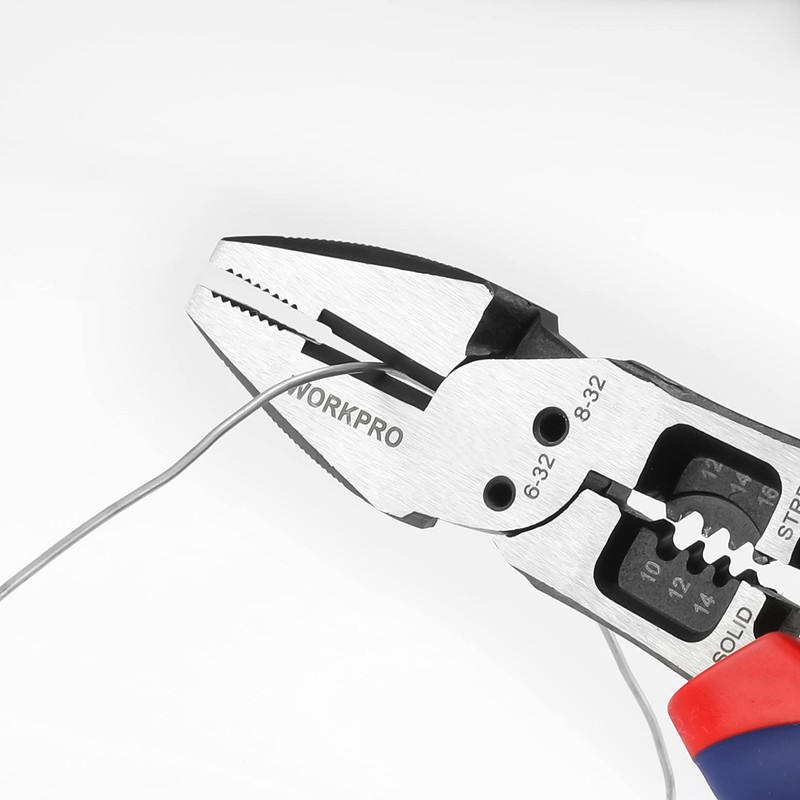 Workpro Pliers, Strong Pliers, 7.9 inches (200 mm), Multi-functional, Wire