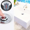 Tappo Lavandino Bagno Bidet per scarico Universale Pop-Up con Filtro