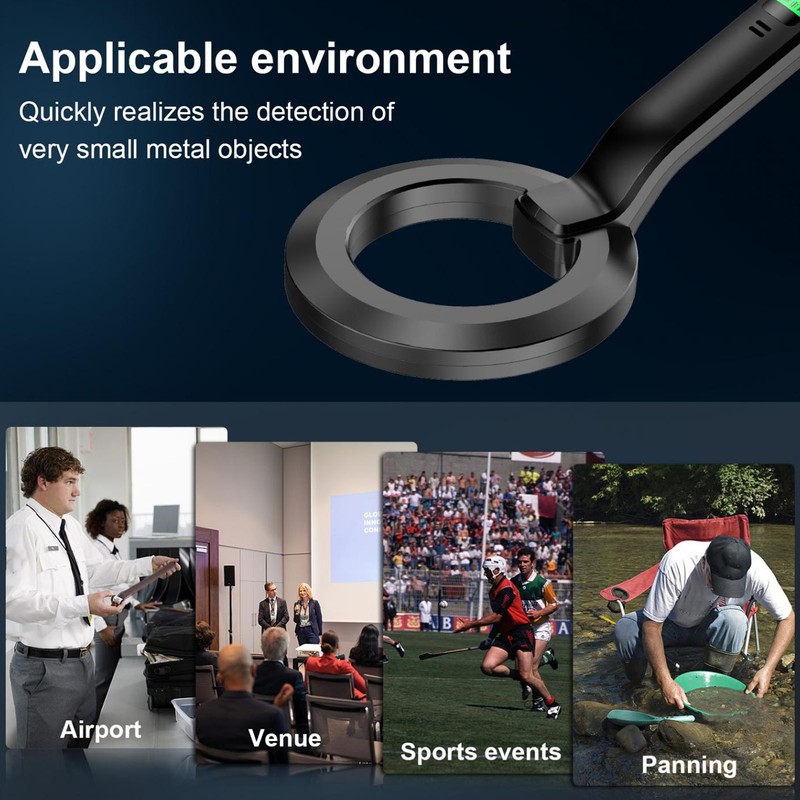 Handheld Metal Detector Portable Professional Gold Treasure Hunting Unearthing Tool
