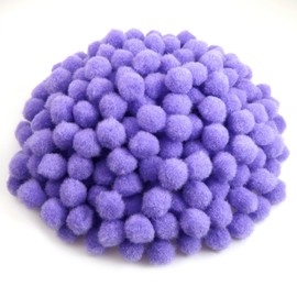 TOAOB 300 pcs Purple Pom Poms 20 mm Fluffy Pom Poms Fuzzy Pompoms Balls for DIY Crafts Decorations