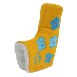 TECH SKIN Harolara Putter Cover Pin Type Blade Golf Club Cover Head Cover Protective Cute Golf Equipment (Yellow)