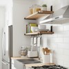 LEOPO 8 inch Shelf Brackets 8-Pack ,1/5 inch Thick Heavy