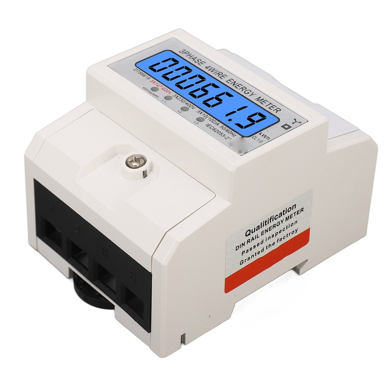 Digital Energy Meter 3 Phase 4 Wire KWh Electricity Wattmeter