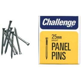 Challenge Bright Steel Panel Pins 25mm 50g - 10608