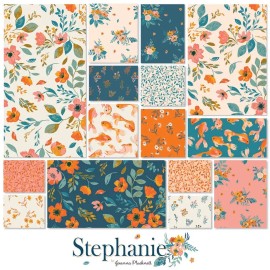 Clothworks Stephanie Floral Y4226-38 Light Coral