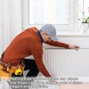 8 Pcs Radiator Pipe Collars, Radiator Pipe Covers White, Pipe