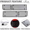 Lcojicep 4PCS Front Grill Mesh Grille Guard Compatible with Corvette