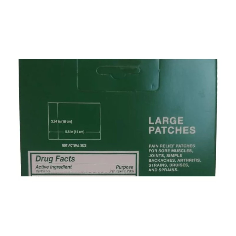 Biofreeze Icy Hot Original Parche10x20cm Instantaneo Contra Dolorc-5pz