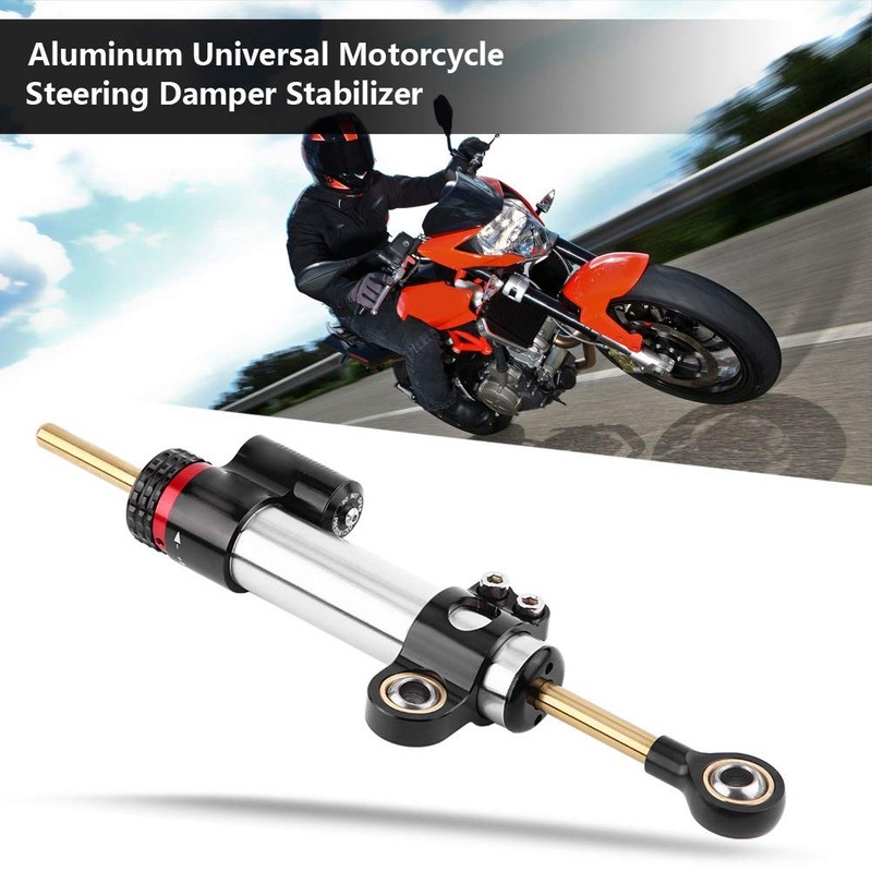 Acouto Amortiguador de dirección ajustable para motocicleta MT10 MT 07