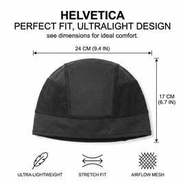 HIPTS 2 Pezzi Sottocasco Moto Estivo e Bici, Cuffia Sottocasco Traspirante Anti Sudore, Skull Cap Leggero per Casco Moto e Ciclismo, Bandana Sportiva Uomo e Donna, Nero + Blu Navy
