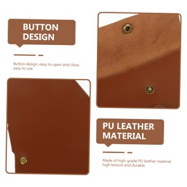 Yardwe Portable Light Brown Pu Leather Axe Cover, Hatchet Protective Cover for Camping, Outdoor, and Survival, 7.28x5.11x0.19 Inch