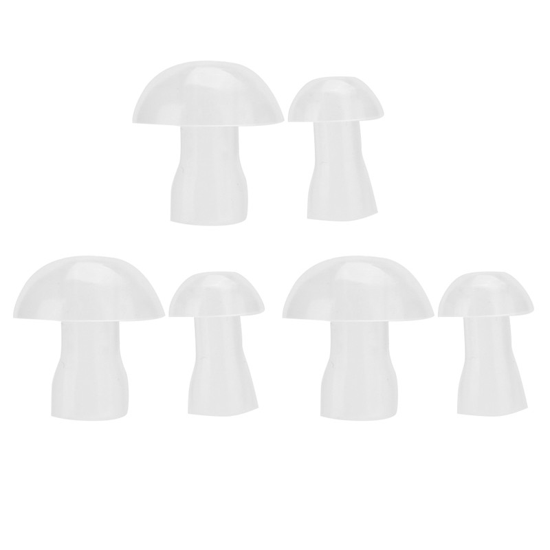 3sets Noise Reduction Headphone AntiRadiation Wire Control Earphone with Mic