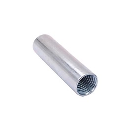 Long Nut Round M12 x 40 mm Galvanised Steel - Connecting Nuts - Spacer Sleeves - Choice of Size and Quantity (Thread: M12, Length: 40 mm, Quantity: 5 Pieces)