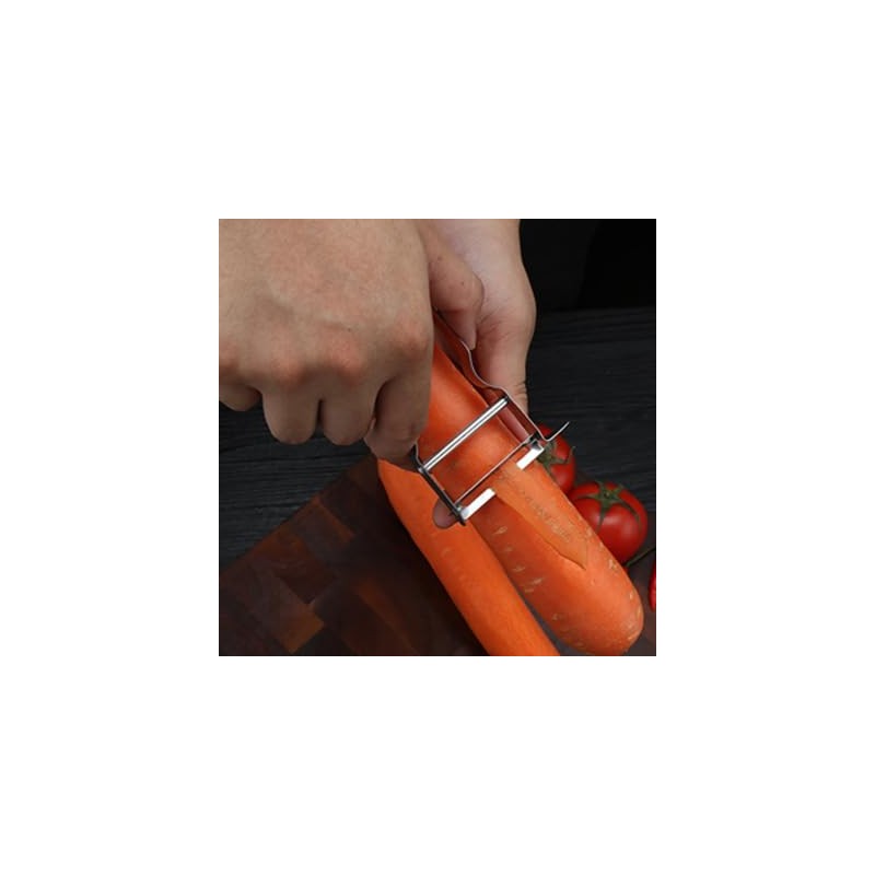 CIV 11cm Steel Peeler Fruit Vegetable Peeler Ergonomic Handle Smooth