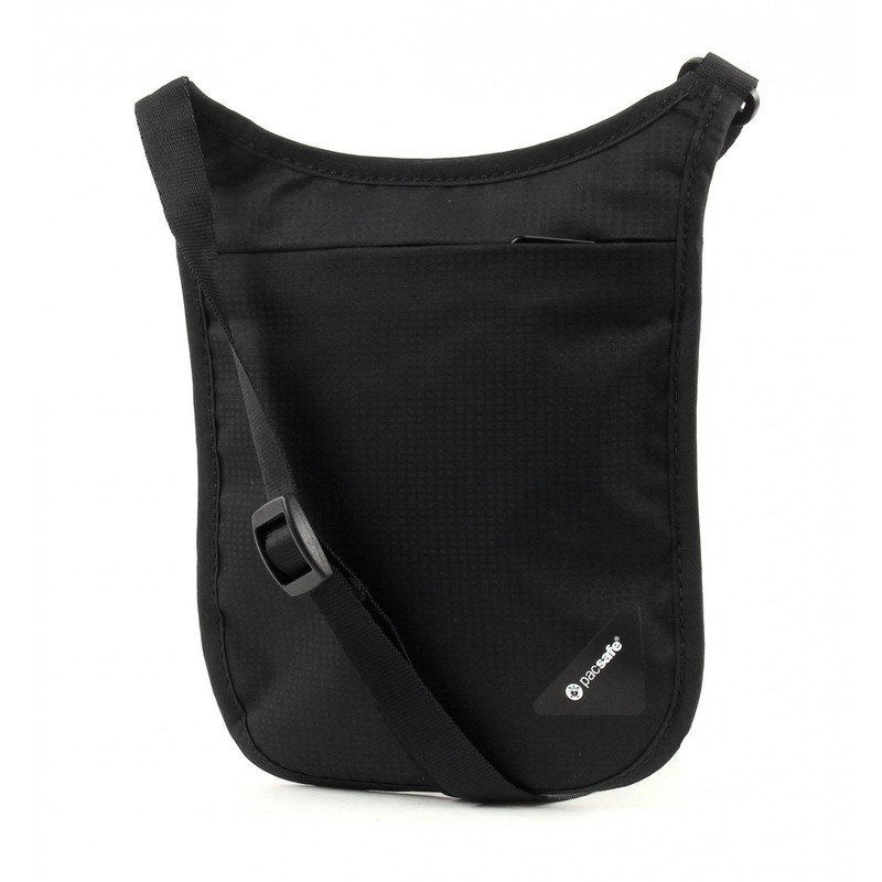 PacSafe Coversafe V75 Anti-Theft RFID Blocking Neck Pouch, Black