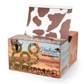 FRAMAR Láminas para el cabello - Láminas de aluminio para colorear y resaltar, 500 hojas para uso en salón