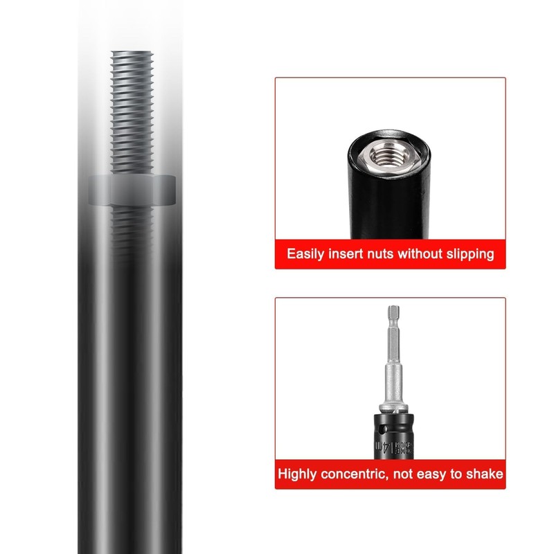 9/16" Impact Power Nut Driver Set - Long Reach Hex