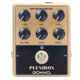 GOKKO AUDIO PLEXIBOX GK-36 Amp Simulator Pedal Effector, British Rock Sound