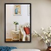Radiance goodsTextured Black Rectangular Framed Wall Mirror 36" Height
