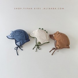 Cute Animal Dinosaur Balaclava Baby Winter Hat - Windproof Ear Protection (One Size: 46-50cm, Ages 8 Months-4 Years) lf3067 Blue Dolphin 3ea