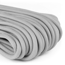 Atwood Rope MFG 550 Paracord 100 Feet 7-Strand Core Parachute Cord (Grey)