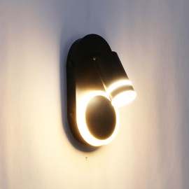 Volcode RV LED Wall Sconce Light Fixture - Switch Control with Adjustable Spot & Reading Lights, 12V 4000K Natural White Interior Light for RV Marine Motorhome Bedroom