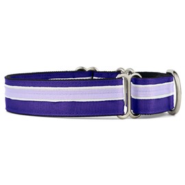 If It Barks 1" Martingale Collar for Dogs, Adjustable Nylon, USA Made, Large, Grape Crush