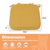 SINOSSO Memory Foam Chair Cushions for Folding Chairs 4 Pack,