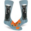 ModSocks Men's Honey Badger Crew Socks in Slate Blue