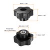 sourcing map 4pcs Star Knobs M8 Female Thread 48mm Head