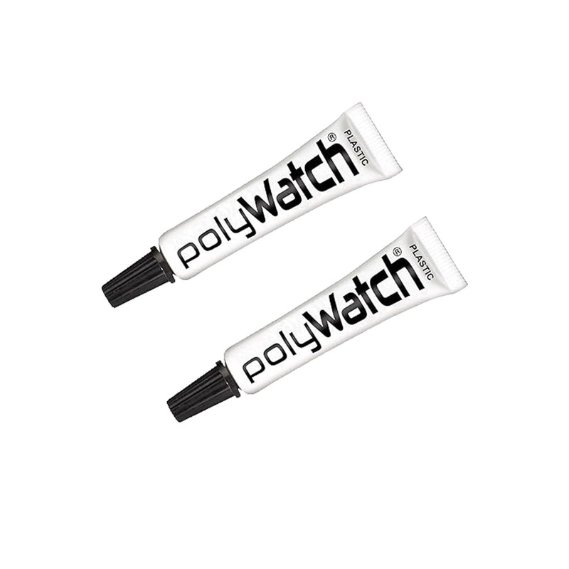 1 PolyWatch Plastic Watch Crystal Scratch Remover Polish with Microfiber