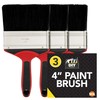 3pk 4 Inch Paint Brush for Interior and Exterior Painting