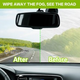POLIXEL Car Windshield Anti-Fog Wipes - Quick Car Defogger for windscreen, Windows, Helmets, Mirrors, Goggles Portable Fogging Cleaner Prevents Fogging with Defogging Cleaning Cloth -40 Wipes