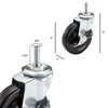 TRINITY ZSV-99-018-4010 Caster Wheels Kit for Wire Shelving, 4 x