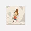 Unbranded Jimmy Neutron Cartoon Funny 4'' X 4'' Square Wooden