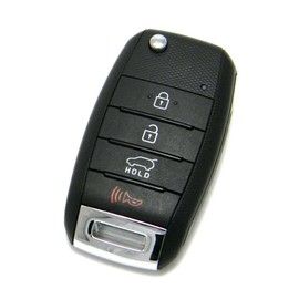 Kia Sorento Flip Key Keyless Entry Remote Fob (Black Plastic, SUV, 2016-2020 Kia Sorento)