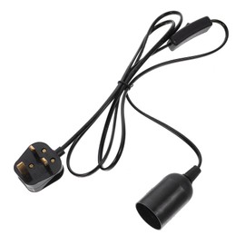 Operitacx Pendant Light Fitting Kit with Switch and Uk Plug Hanging Lamp Cord Socket for Bedroom Kitchen Ceiling Lighting Decorative DIY Pendant Lamp Fixture with Core Textile Cable Acv