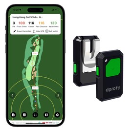 Dprofy Golf GPS Range Finder Work with Dprofy APP, Golf GPS Device with Voice Output Course and Hole Distance Information (2 MonthTrial Version)