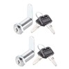 sourcing map Tumbler Cam Lock 1-3/8" Cylinder Long Cabinet Locks