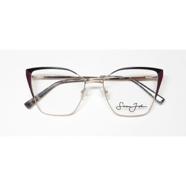 Sean John 6040 Eyeglass Frame/Glasses Stainless Steel Spectacular Contemporary [55-18-145, black/gold]