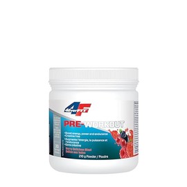 4EverFit Pre-Workout - All Natural, Creatine Free - Berry Delicious Blast 210g