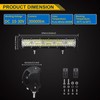 Willpower 15 inch 300W LED Light Bar Spot Flood Combo,