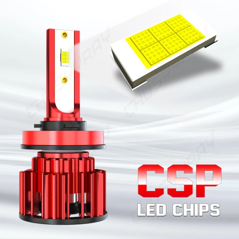 CHUSYYRAY For Peterbilt 579 389 White 9005 H11 LED Combo